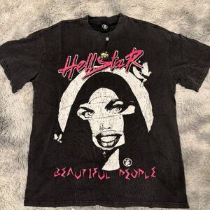 Hellstar Green Head Future is Hellstar Black T-Shirt Men’s Size Medium o…